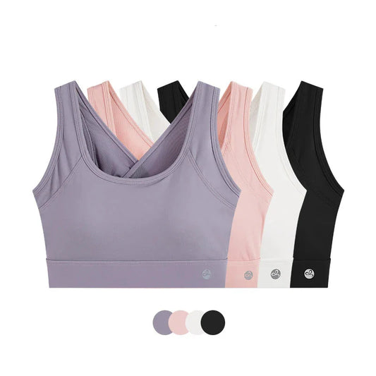 Women's High Support Padded Fitness Sports Bra Top
