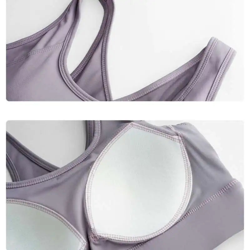 Women's High Support Padded Fitness Sports Bra Top