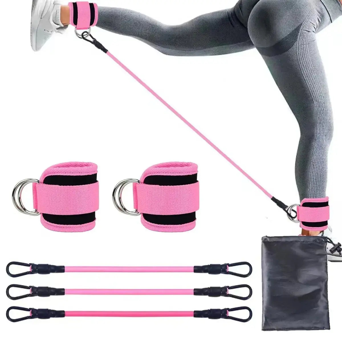 Ankle Strap Resistance Bands for Leg Strength Training