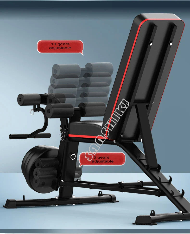 Multifunctional Weightlifting Bench Abdominal Fitness Dumbbell Training Home Equipment