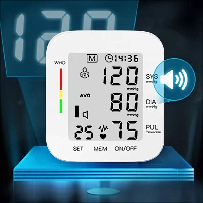 Digital Wrist Blood Pressure Monitor Automatic Cuff Machine