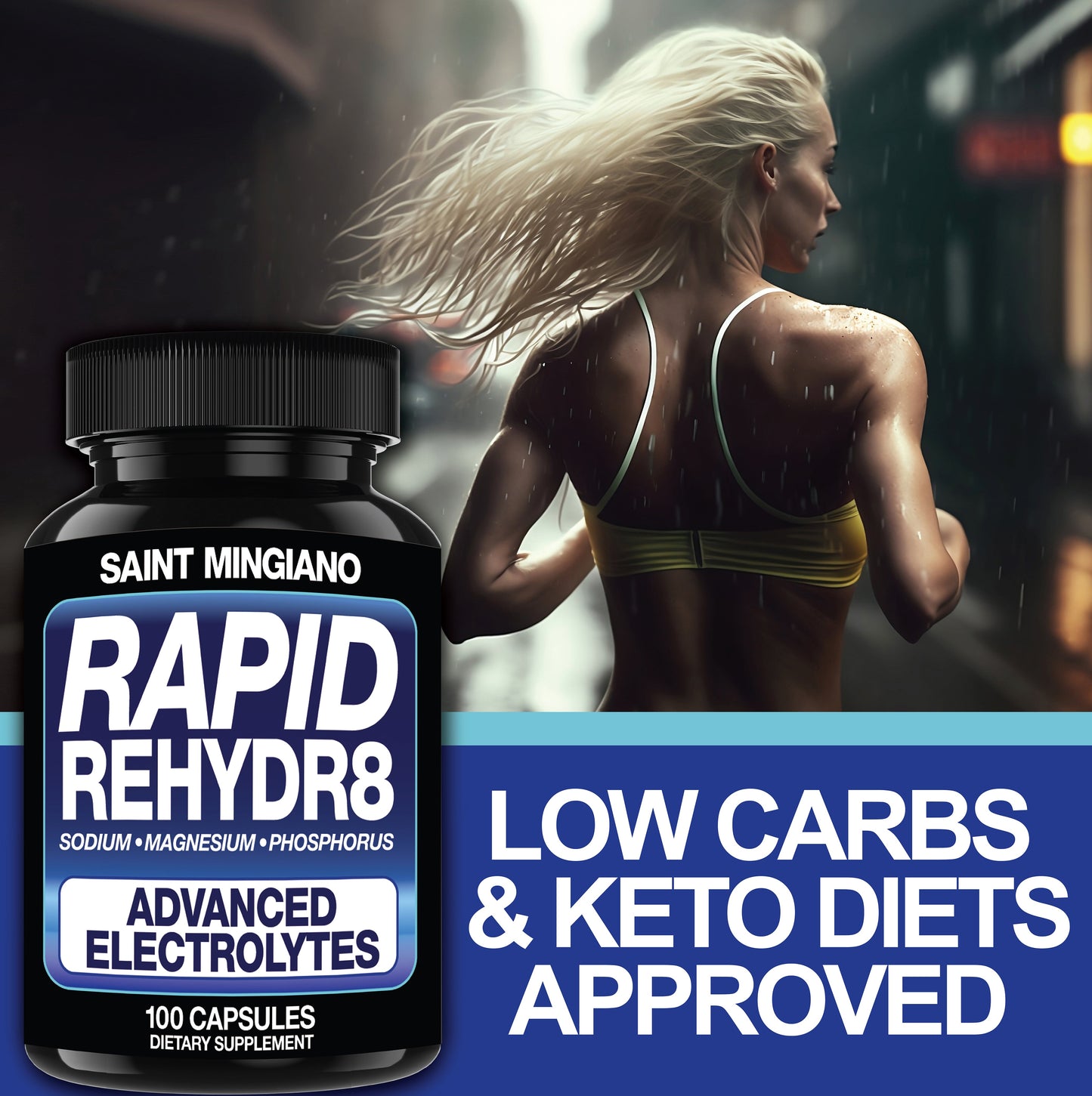 Rapid Rehydr8 Electrolyte Capsules for Muscle Endurance and Recovery Support