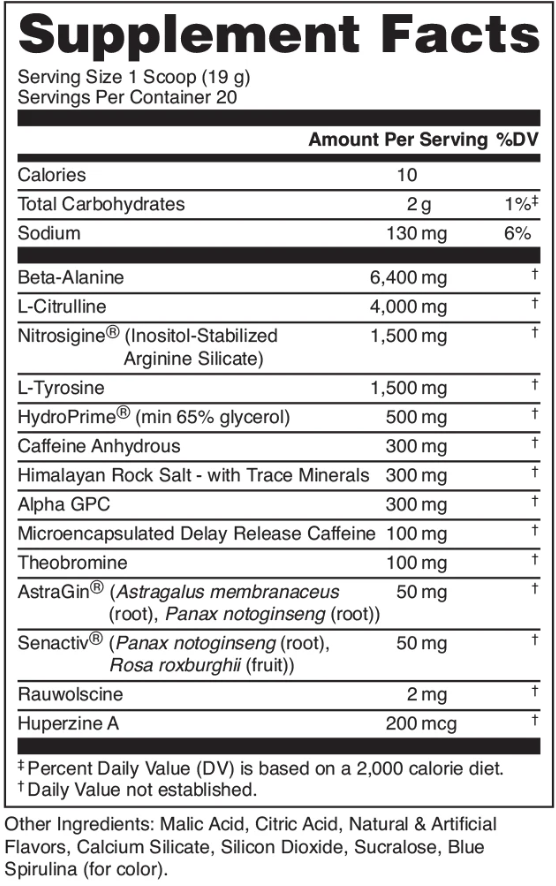 Mother Bucker High-Stimulant Pre-Workout Formula