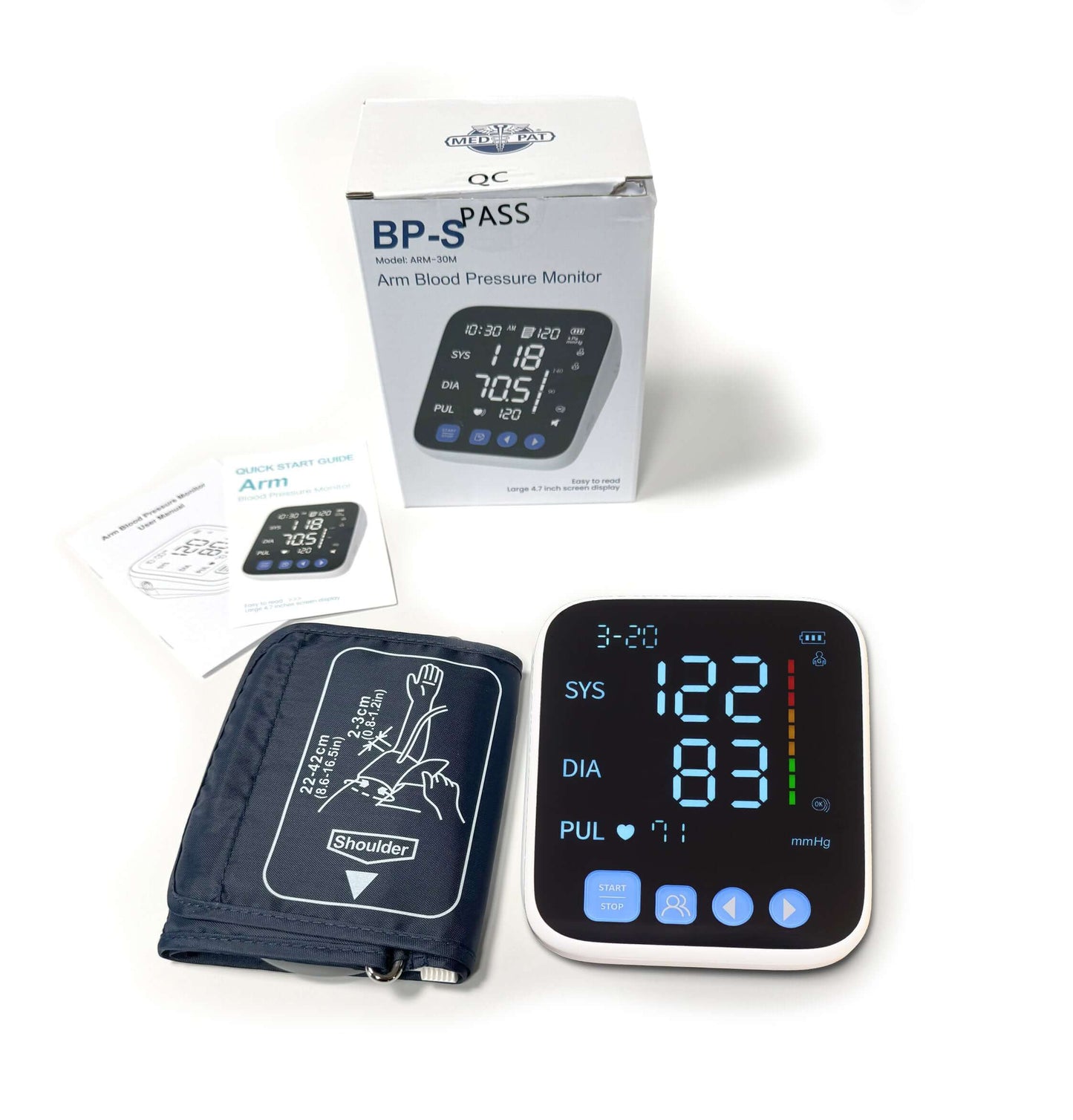 Automatic Arm Blood Pressure Monitor FDA-Cleared