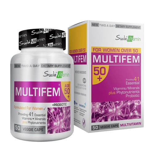 Water Vitamin Multifem 50+ Multivitamin Capsules for Wellness